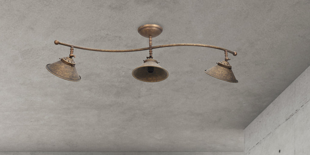 Rustic ceiling lights Made in Italy Ghidini 1849