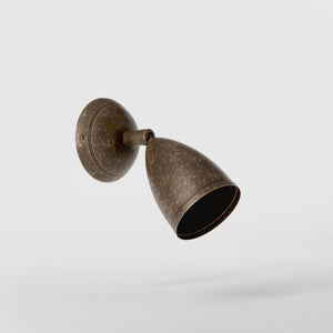 Wall spot brass full rotation Nordic design professional adjustable lighting Made in Italy modern by Ghidini 1849 - Finish: OAS Antique Brass