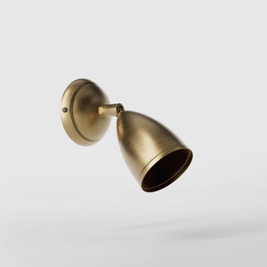 Wall spot brass full rotation Nordic design professional adjustable lighting Made in Italy modern by Ghidini 1849 - Finish: OBS Bronze Satin Brass