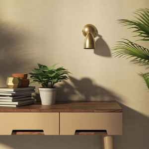 Wall spot brass full rotation Nordic design professional adjustable lighting Made in Italy modern by Ghidini 1849 - Finish: OBS Bronze Satin Brass