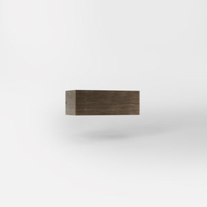 Modern brass rectangular wall lamp, bidirectional light, elegant interior lighting by Ghidini 1849 | Finish: OBM Bronze Satin Matt Brass