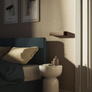 Rectangular brass wall light with dual light emission upwards and downwards, sleek modern design Made in Italy by Ghidini 1849 - Finish: OBM Bronze Satin Matt Brass