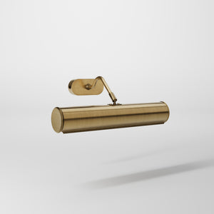 Brass picture light with 30cm shade, internal reflector, and adjustable joint. Ideal for enhancing artwork and decorative interiors by Ghidini 1849 - Finish: OBS Bronze Satin Brass