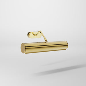 Brass picture light with 30cm shade, internal reflector, and adjustable joint. Ideal for enhancing artwork and decorative interiors by Ghidini 1849 - Finish: ORO 24K Gold Plated