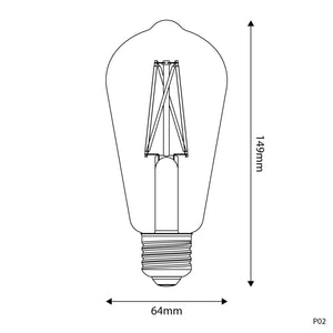 LED Light Bulb Edison by Ghidini 1849