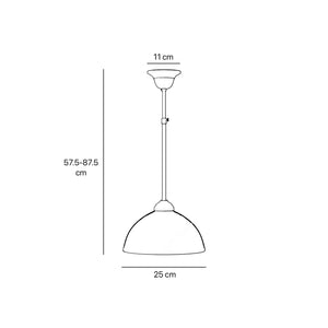 Pendant light brass ribbed glass clear vintage industrial design kitchen Italian Ghidini 1849