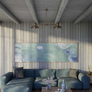 Brass beam suspension with two glass diffusers and adjustable rod, Italian design inspired by historic pier lanterns by Ghidini 1849 - Finish: OBM Bronze Satin Matt Brass