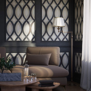 Classic brass floor lamp with adjustable arm, ivory fabric shade, elegant design, and versatile functionality for interiors by Ghidini 1849 - Finish: OAS Antique Brass