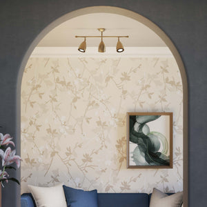 3 adjustable spotlights brass Nordic design flexible joints customized lighting Made in Italy ceiling lamp - Finish: OBS Bronze Satin Brass