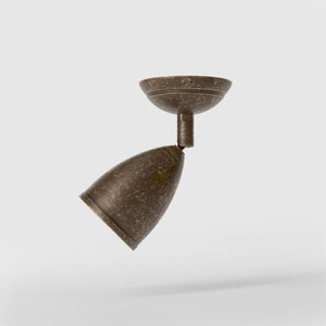 Ceiling spotlight brass adjustable complete joint modern design customized lighting Made in Italy - Finish: OAS Antique Brass