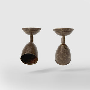 Ceiling spotlight brass adjustable complete joint modern design customized lighting Made in Italy - Finish: OAS Antique Brass