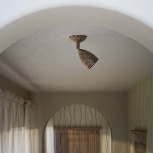 Ceiling spotlight brass adjustable complete joint modern design customized lighting Made in Italy - Finish: OAS Antique Brass