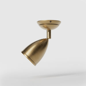 Ceiling spotlight brass adjustable complete joint modern design customized lighting Made in Italy - Finish: OBS Bronze Satin Brass