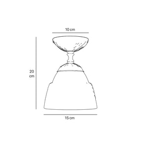 Art Nouveau brass ceiling lamp with floral decorated canopy and bell-shaped frosted glass diffuser with diamond pattern by Ghidini 1849