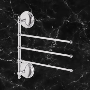 Adjustable Towel Rack Solid Bronzed Brass Alba by Ghidini 1849