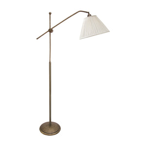 Antique Brass Swing Arm Floor Lamp Adjustable by Ghidini 1849