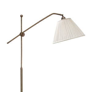 Antique Brass Swing Arm Floor Lamp Adjustable by Ghidini 1849