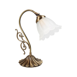 Art Nouveau Brass Lamp Decorative Premium Style by Ghidini 1849