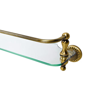 Brass And Glass Bathroom Shelf Royal Design Dafne by Ghidini 1849