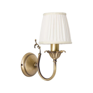 Brass And White Wall Sconce Traditional Ginevra by Ghidini 1849