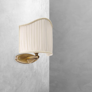 Brass Applique With Decor Lamp Shade Classic by Ghidini 1849