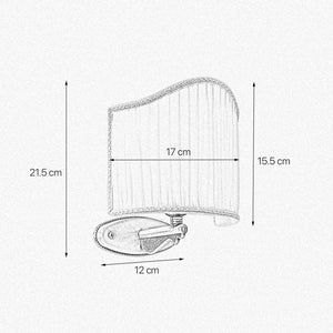 Brass Applique With Decor Lamp Shade Classic by Ghidini 1849