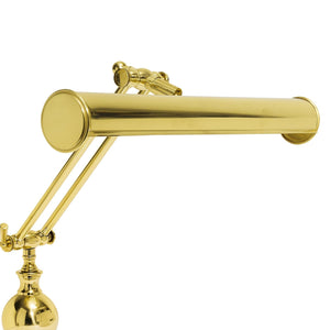 Brass Bankers Desk Lamp Adjustable Polished Premium by Ghidini 1849