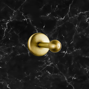 Brass Bathroom Hook Solid And Round Design Adele by Ghidini 1849
