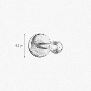Brass Bathroom Hook Solid And Round Design Adele by Ghidini 1849
