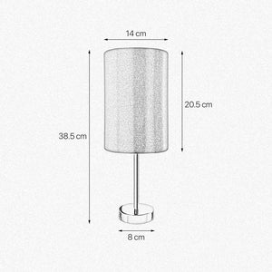 Brass Bedside Lamp Small Brown Lampshade Ilizia by Ghidini 1849