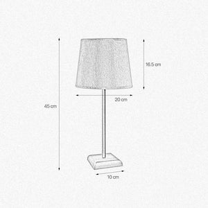 Brass Bedside Lamp Vintage Linen Lampshade Aves by Ghidini 1849