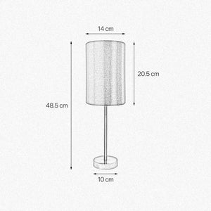 Brass Bedside Light Brown Lampshade 30 Cm Ilizia by Ghidini 1849