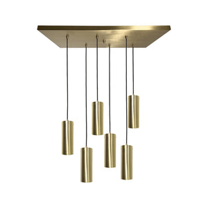 Brass Chandelier Italian Design 6 Lights Venere by Ghidini 1849