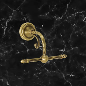 Brass Double Robe Hook Premium Classic Impero by Ghidini 1849