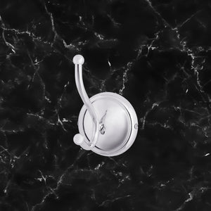 Brass Double Robe Hook Premium Quality Alba by Ghidini 1849