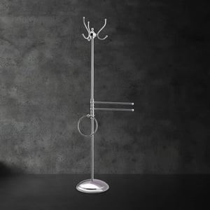 Brass Floor Standing Towel Rail - Ring - Robe Hook by Ghidini 1849