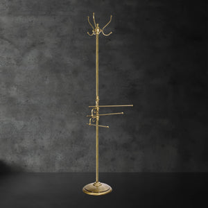 Brass Free Standing Towel Rail And Robe Hooks Impero by Ghidini 1849