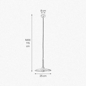 Brass Pendant Light Vintage Small Elio by Ghidini 1849