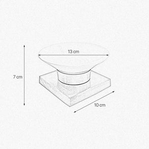 Brass Soap Dish Holder Square Design With Ceramic by Ghidini 1849