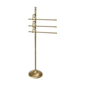 Brass Standing Towel Rack Rotatable Premium Impero by Ghidini 1849