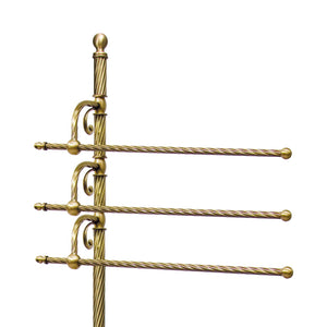 Brass Standing Towel Rack Rotatable Premium Impero by Ghidini 1849