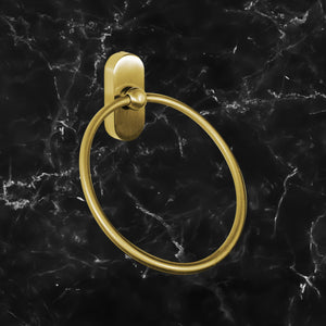 Brass Towel Ring Holder Vintage Sara by Ghidini 1849