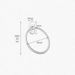 Brass Towel Ring Holder Vintage Sara by Ghidini 1849