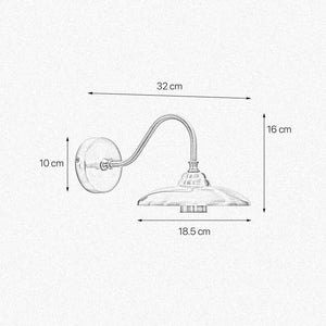 Brass Wall Sconce Vintage Design Premium Elio by Ghidini 1849