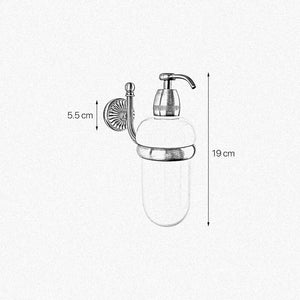 Brass Wall Soap Dispenser With Ceramic Royal Dafne by Ghidini 1849