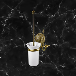 Ceramic Toilet Brush Holder Premium Art Nouveau by Ghidini 1849