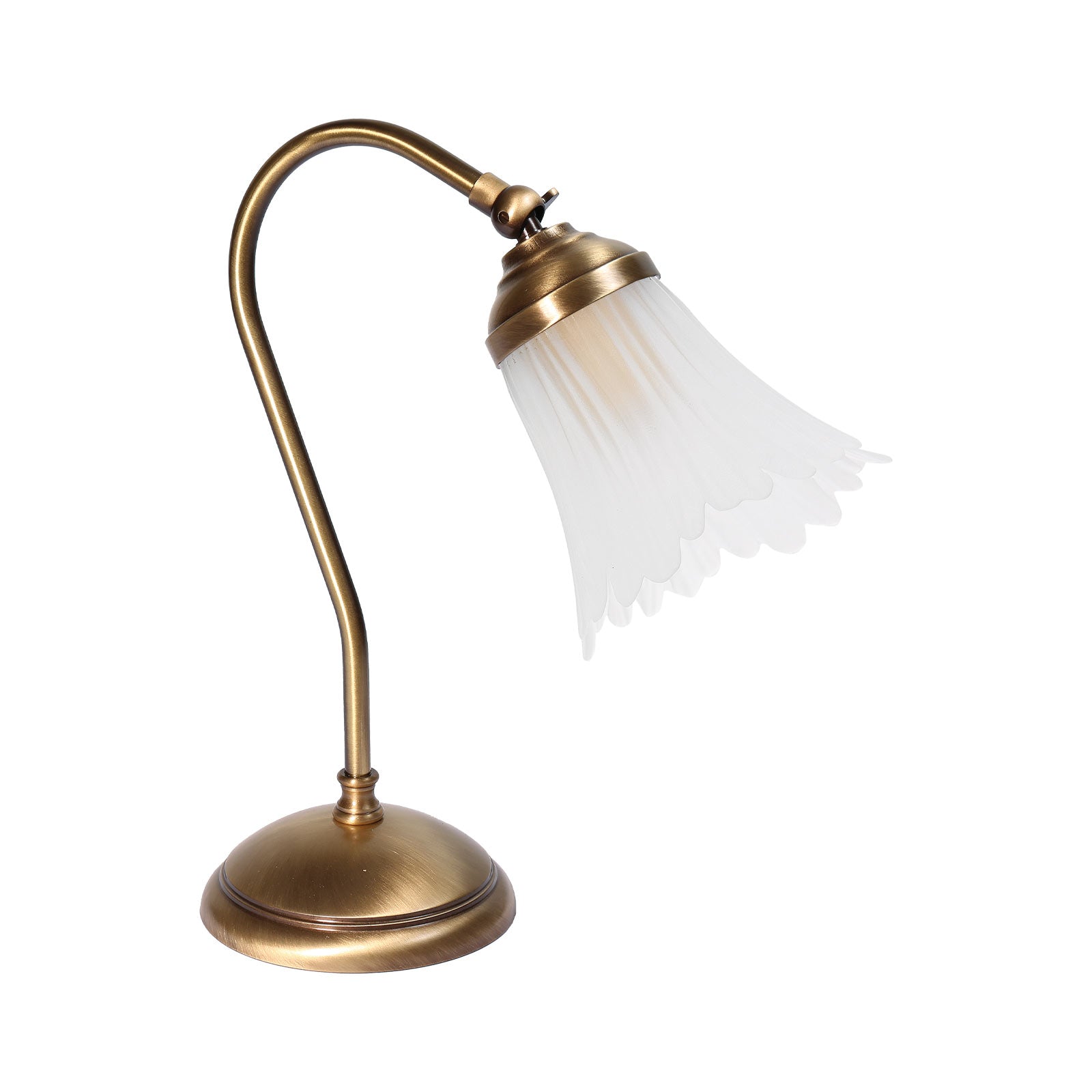 Vintage Swing Arm Floor Lamp Premium Italian Brass