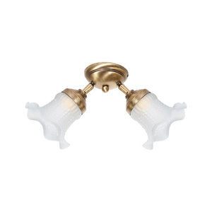 Classic Ceiling Light Brass Adjustable Glasses by Ghidini 1849