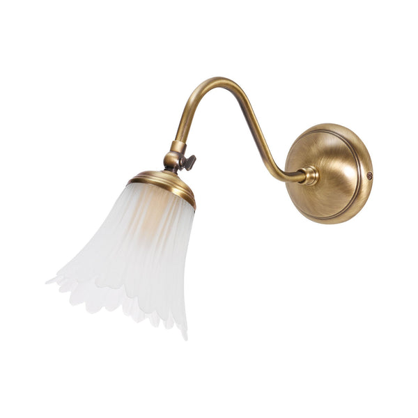 t4option0_0 | Classic Wall Sconce Brass Satin Glass Adjustable Ghidini 1849