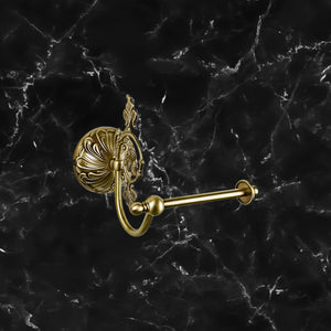 Classy Toilet Paper Holder Real Brass Art Nouveau by Ghidini 1849